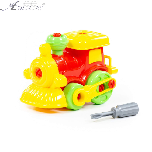 Іграшка Паровозик розбірний з інструментами 21 см  1290