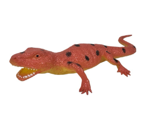 Игрушка силиконовая антистресс Ящерица оранжевая 12см  06741