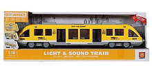 Іграшка Поїзд Експрес City Service Жовтий інерція світло звук 45см  WY920B