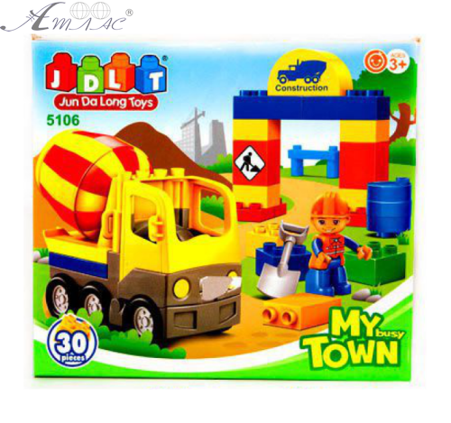 Іграшка Конструктор JDLT для малюка My Town 30 деталей 5106 Іграшка Конструктор JDLT для малюка My Town 30 деталей 5106
