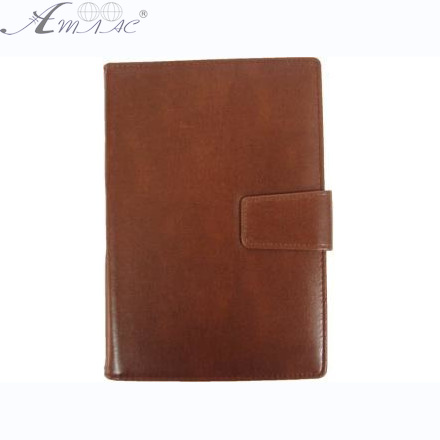 Ежедневник недатированный А5 Leader кожзаменитель, коричневый 148 л 08-N29-A5, 140500