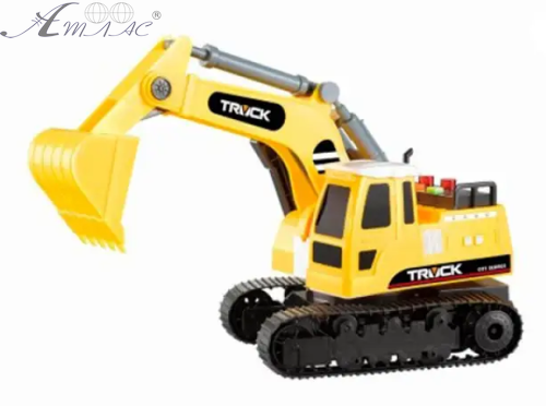 Іграшка Екскаватор Жовтий світло та звук інерційний у коробці  WY450A фото 2