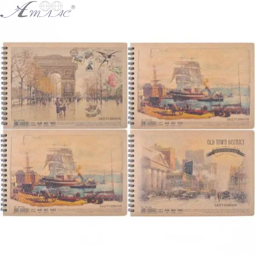 Альбом профи для эскизов А5 КРАФТ 40 л на спирали 120г AR 5740 Альбом профи для эскизов А5 КРАФТ 40 л на спирали 120г AR 5740