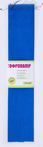 Бумага гофрированная 1 Вересня синяя 55 % 26,4 г 50 х 200 701522 Бумага гофрированная 1 Вересня синяя 55 % 26,4 г 50 х 200 701522