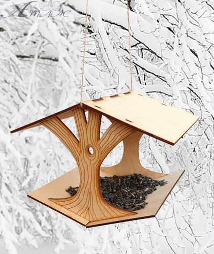 Годівничка № 2 дно як дах 24.5 х 22.5 х 19.7 см AS-4274, F-0231 фото 2