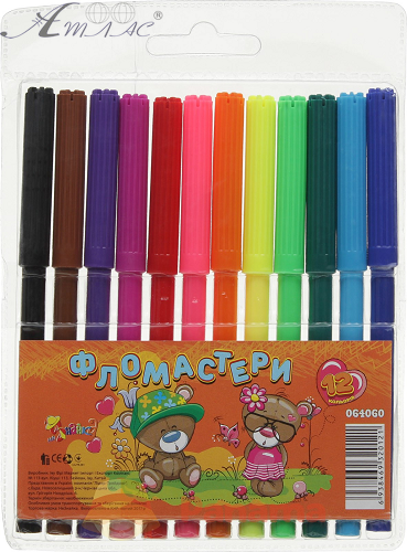 Фломастеры Little Artist Незнайка 12 цветов 064060