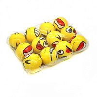 Игрушка Мячик мягкий фомовый 6см смайл эмоции  08313