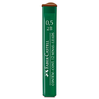 Грифель для механических карандашей Faber-Castell 0,5 мм 2В 12 шт 9125-2B-05