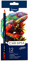 Карандаши цветные Marco Chroma 12 цветов шестигранные 8010-12CB