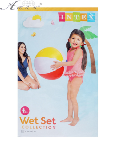 Intex М'яч надувний d = 51 см у пакеті 59020NP Intex М'яч надувний d = 51 см у пакеті 59020NP