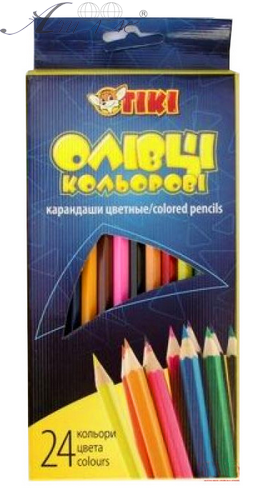 Олівці TIKI 24 кольори 51606-TK