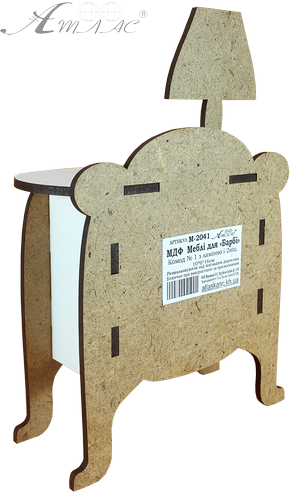 Меблі для ляльок ростом 30 см - Комод з лампою з МДФ AS-6014, М-2041 фото 2