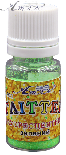 Блестки (Глиттер) Флуоресцентные Атлас 5 гр - Зеленый AS-2031, А-931 фото 2 Блестки (Глиттер) Флуоресцентные Атлас 5 гр - Зеленый AS-2031, А-931 фото 2