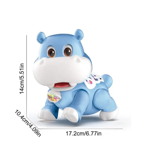 Игрушка Бегемотик ходит музыкальный со световыми эфектами  9055С фото 2