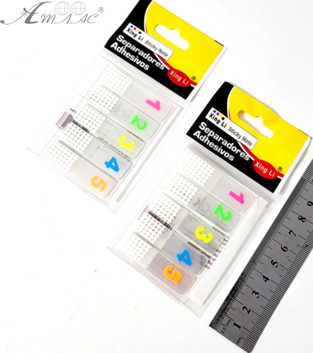 Разделители страниц пластиковые с цифрами 45 х 12 мм 121819