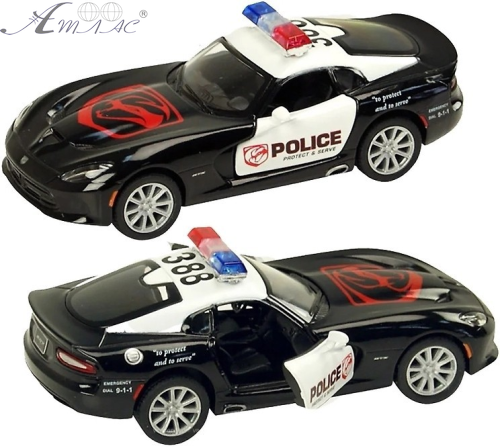 Машинка Kinsmart Dodge SRT Viper GTS 2013 рік Police  KT5363WР фото 3