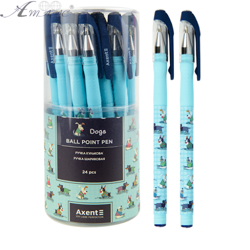 Ручка шариковая Axent Dogs синяя AВ1049-31-А Ручка шариковая Axent Dogs синяя AВ1049-31-А
