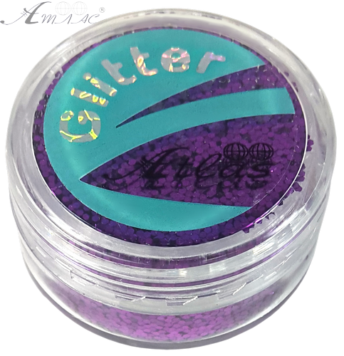 Блестки (Глиттер) большие Атлас 3 гр - Сиреневый темный AS-2405