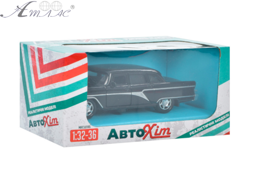 Машинка Автоэксперт ГАЗ 13 Чайка металл инерционная 11см  М5670 фото 2