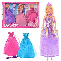 Кукла Defa два платья,костюм,русалки с аксессуарами  29 см 8245