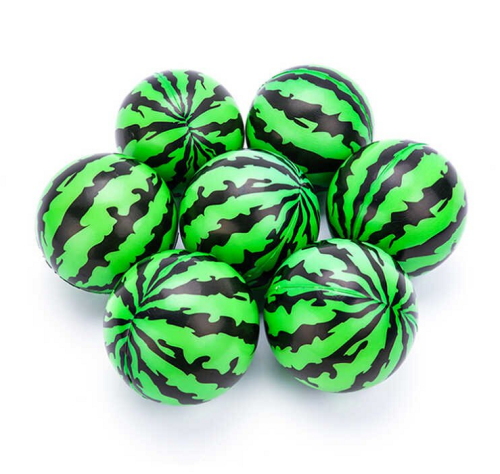 Игрушка Мячик мягкий фомовый 10 см с рисунком Арбуз  09564