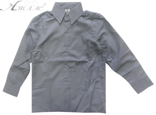 Рубашка с длинным рукавом, серая р. 26 14279 Рубашка с длинным рукавом, серая р. 26 14279