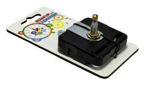 Часовой механизм МОЩНЫЙ 15 мм Шагающий Без стрелок на МДФ подложке AS-0283 фото 2