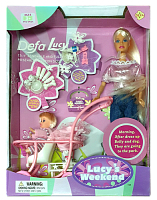 Кукла Defa Lucy с ребенком в коляске 29 см  20958