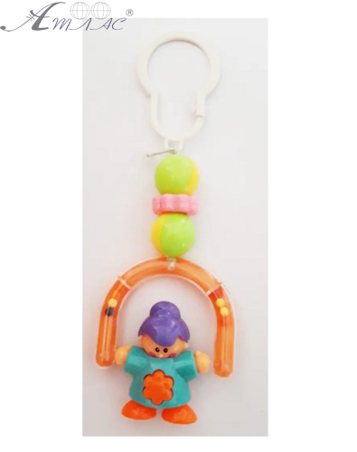 Игрушка Погремушка на подвесе с девочкой  KI-922