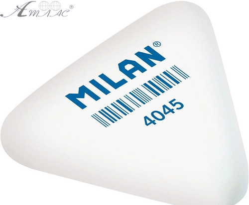 Резинка-Ластик Milan белая треугольная 4045