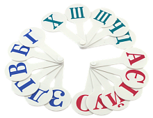 Віяло Українських літер, супер-білий пластик AS-0006, К-5374