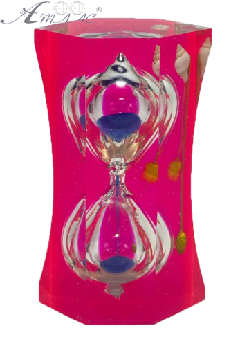 Іграшка Пісочний годинник Декоративне скло 8 см 0675 Іграшка Пісочний годинник Декоративне скло 8 см 0675