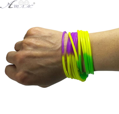 Браслет гумовий дитячий 40см яскравий  10787