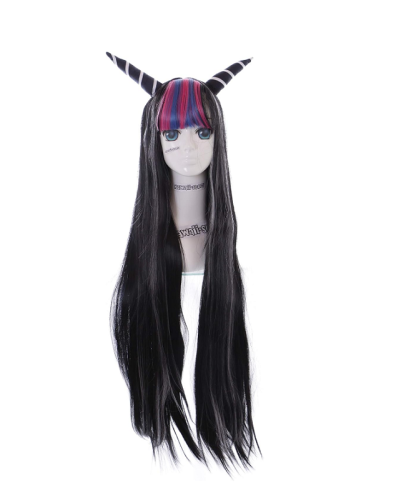 Парик Mioda Ibuki 100см черный с рожками 12985 фото 2 Парик Mioda Ibuki 100см черный с рожками 12985 фото 2