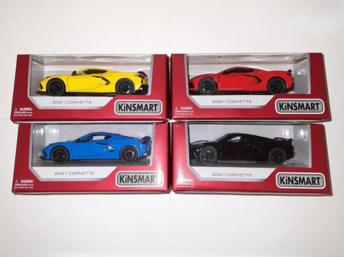 Машинка Kinsmart Chevrolet Corvette 2021 год  KT5432W фото 2
