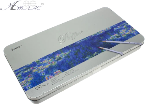 Карандаши цветные Marco Raffine 120 цветов шестигранные в металлическом пенале 7100-120TN Карандаши цветные Marco Raffine 120 цветов шестигранные в металлическом пенале 7100-120TN