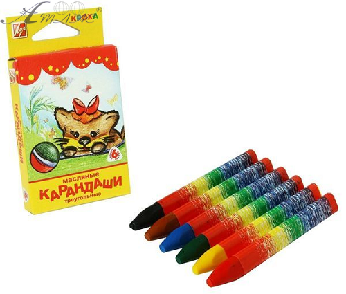 Пастель масляна Луч Кроха 6 кольорів 12С 870-08