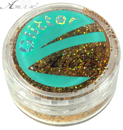 Блискітки (Гліттер) великі Голографічні Атлас 3 гр - Золото Червоне AS-2455