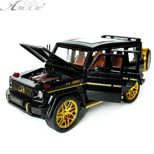 Машинка Автосвіт Mercedes-Benz G-Class кубик чорний 21см  AP1860 фото 2