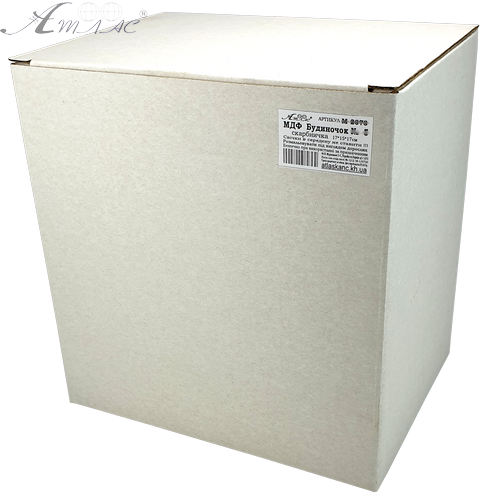 Будинок № 1 скринька з дахом, з МДФ 12 х 8,2 х 10 см AS-6237, М-2074 фото 3