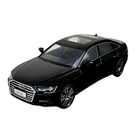 Машинка Автопром Audi A6L черная металл свет звук 20см  AP7754