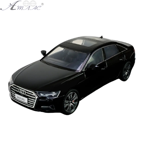 Машинка Автопром Audi A6L чорна метал світло звук 20см  AP7754
