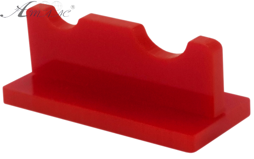Подставка под две кисточки, Красный пластик AS-0055