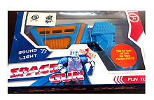 Игрушка Пистолет Space Gun на батарейках 19 см в коробке  858-13