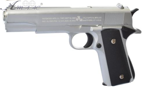 Іграшка Пістолет метал стріляє кульками 21см  1911А