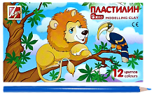 Пластилін Луч Зоо Міні 12 кольорів 162 гр 19С 1272-08