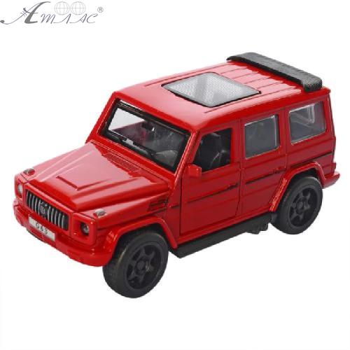 Машинка Автосвіт Mercedes-Benz G-Class кубик Червоний матовий 12см  2433