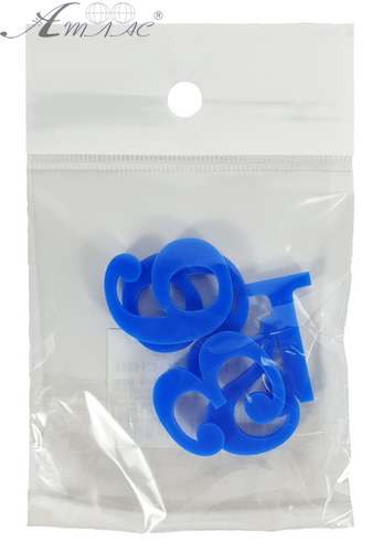 Пластиковые Цифры арабские 4шт синие 3мм h=3см AS-0067