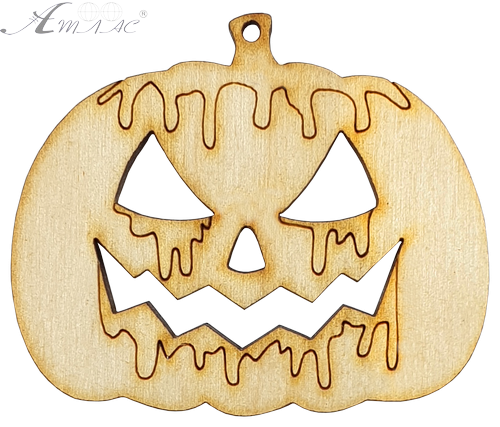 Фігурка фанерна - Гарбуз із патьоками 6 x 5 см  AS-4622