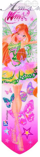 Закладка пластиковая 2D Winx 1В 19 * 4,5 см 705371